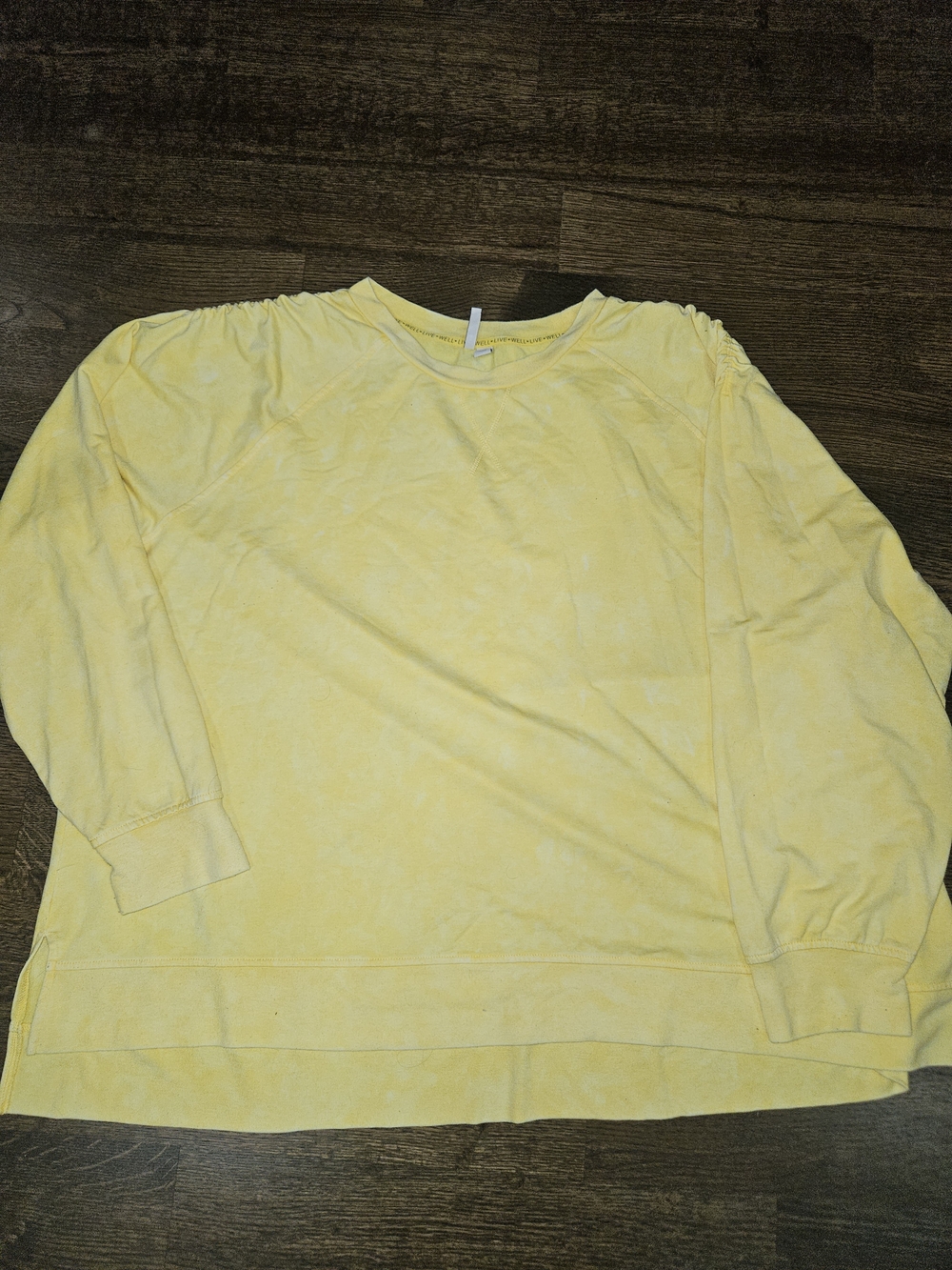 Cato Pale Yellow Long Sleeve Lightweight Swearshirt-- SHIPS NEXT DAY